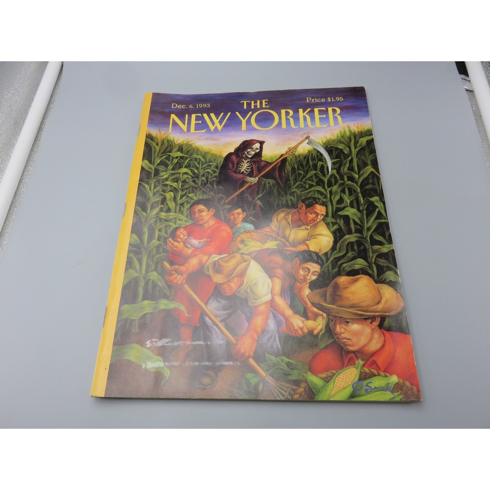 The New Yorker Magazine December 6 1993 Owen Smith Harvest of Souls Cover